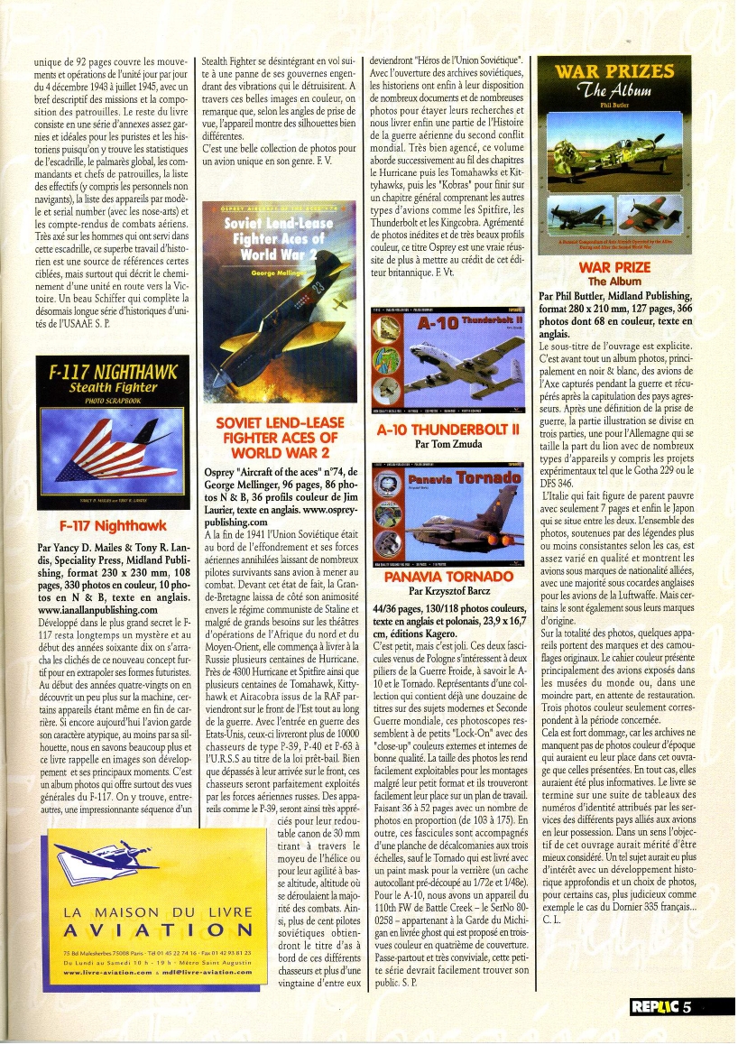 Replic 187 - Potez 631, Ju-88, Typhoon, Resin